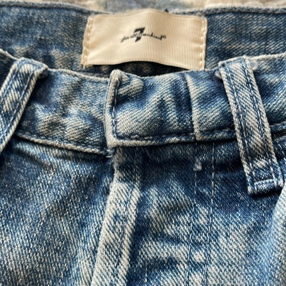 7 For All Mankind Women's Straight Leg Jeans - Blue - Picture 4 of 11